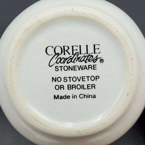 Corelle Shadow Iris Creamer Corning Stoneware Purple Flowers Creamer - Picture 8 of 8